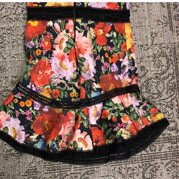 alice + olivia Rapunzel lace trim floral dress - Picture 8 of 8